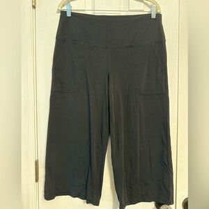 Tuff Athletics Black Wide-Leg Pants